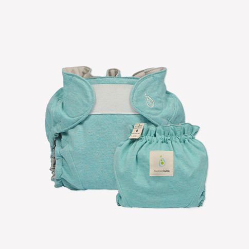 Double Band Waterproof Diaper Cover (Sky mint)
