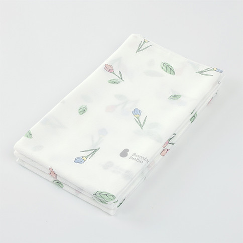 Bamboo Signature Baby Diaper/Bath Towel/Swaddle (flower buds)_3pcs