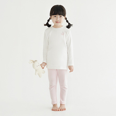 BambooKids Village Tone in Tone Long Sleeve Loungewear_Bunny