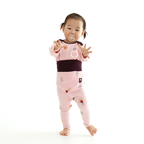 Bamboo Village Long Sleeve High Waist Loungewear Set_Fruit<br/>(0~24Months)