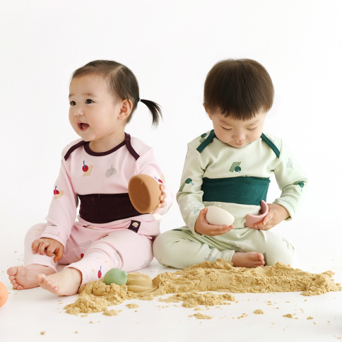 Bamboo Village Long Sleeve High Waist Loungewear Set_Fruit<br/>(0~24Months)