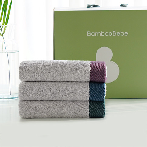 Bamboo Double Loop Hand Towel 3pcs set