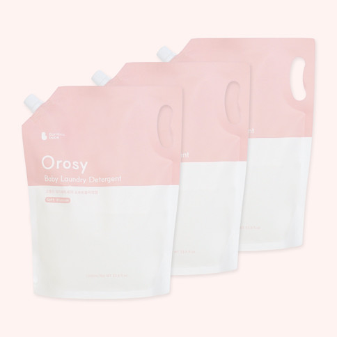 Orosy Baby Laundry Detergent<br/>_Soft Blossom Scent Refill 1L <b><font color="red">3EA</font></b>