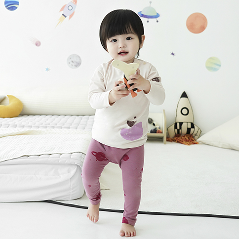 Bamboo Space Long Sleeve Loungewear Set 