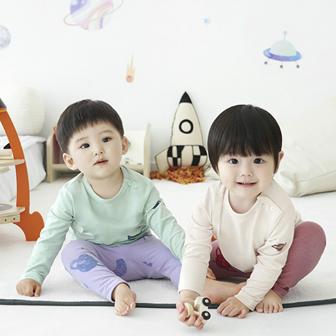 Bamboo Space Long Sleeve Loungewear Set 