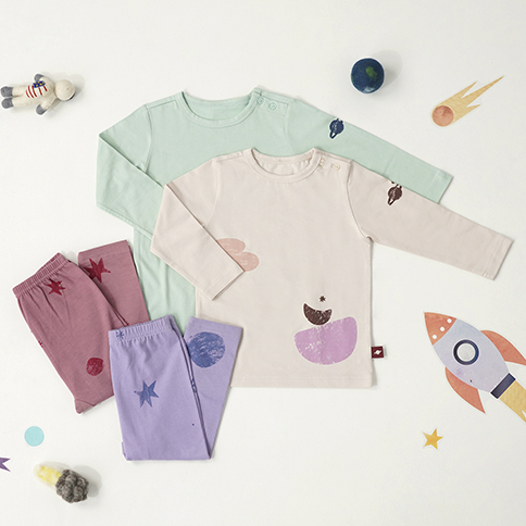 Bamboo Space Long Sleeve Loungewear Set 