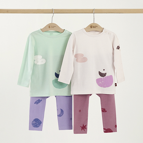 Bamboo Space Long Sleeve Loungewear Set 