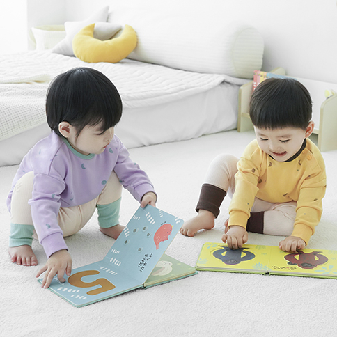 Bamboo Space Long Top & Sleeve Loungewear Set
