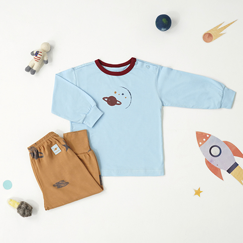 Bamboo Space Long Sleeve Loungewear Set