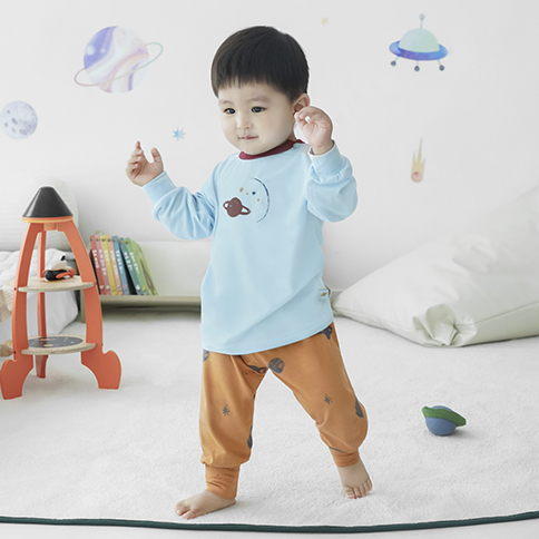 Bamboo Space Long Sleeve Loungewear Set