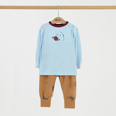 Bamboo Space Long Sleeve Loungewear Set