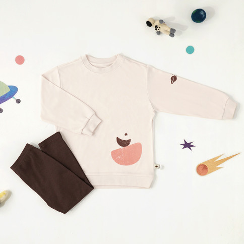 BambooKids Space Long Top & Sleeve Loungewear Set