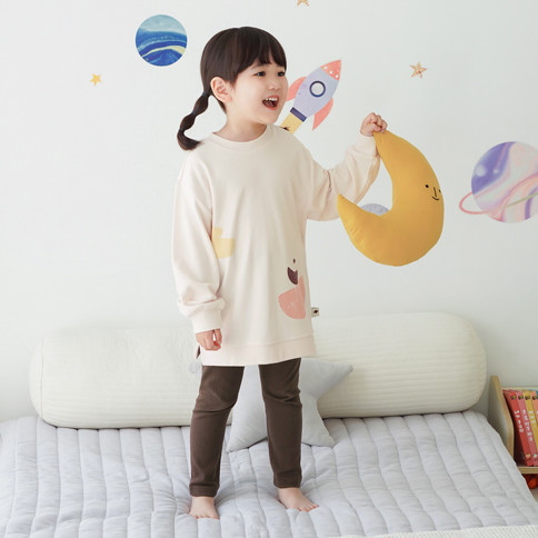 BambooKids Space Long Top & Sleeve Loungewear Set