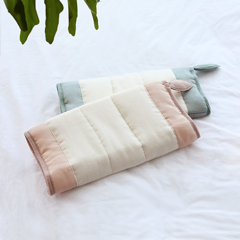 Bamboo Gauze Arm Nursing Pillow<br><b>(Light Pink/Light Blue)</b>