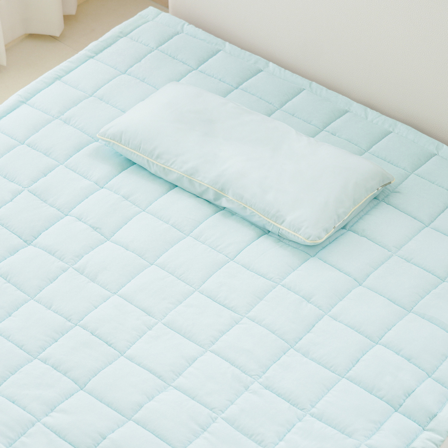 Bamboo Quilted Year-Round Pad_Sky Mint/B(L) (100x140cm)