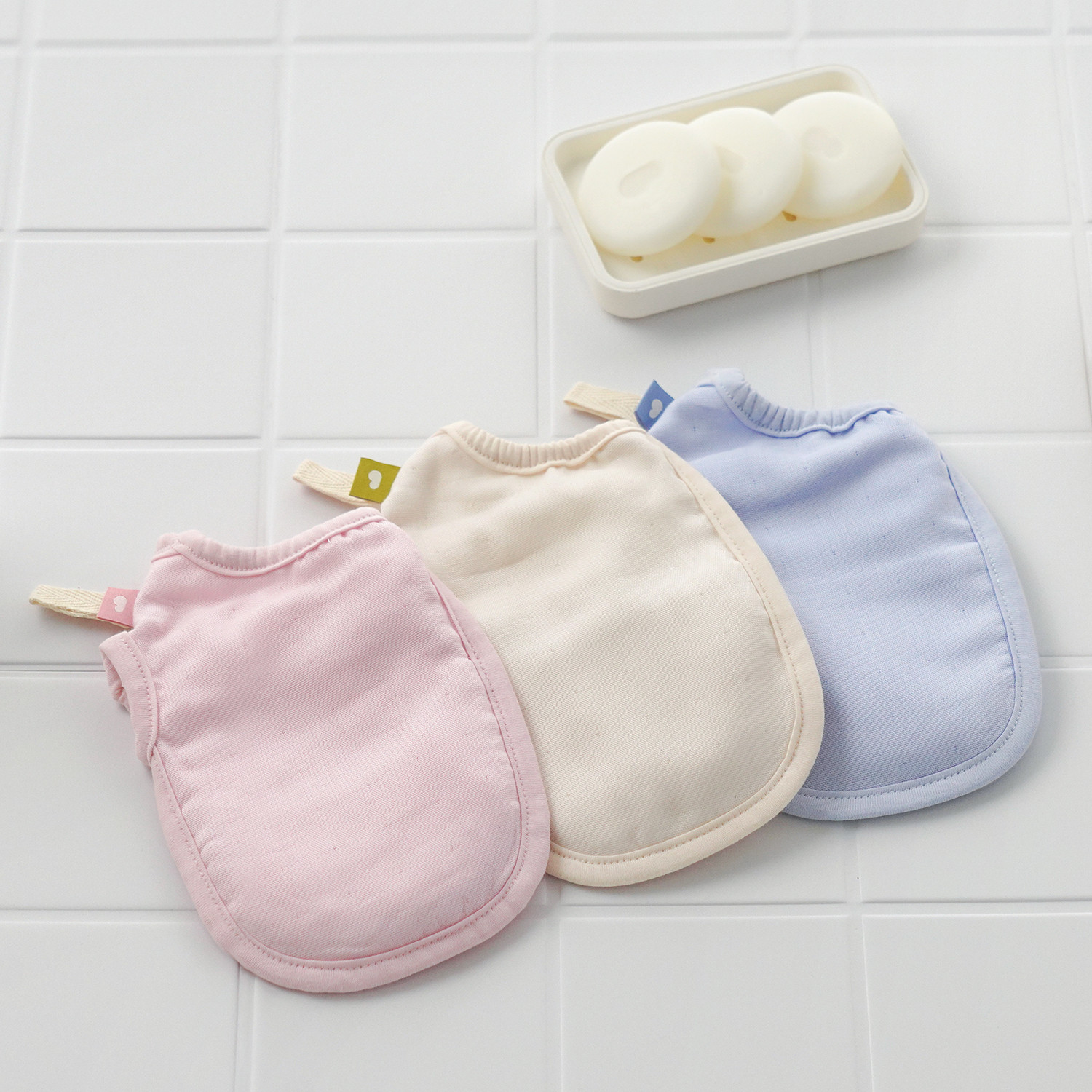 BambooPocket Reversible Wash Mitt+Body Soap Set