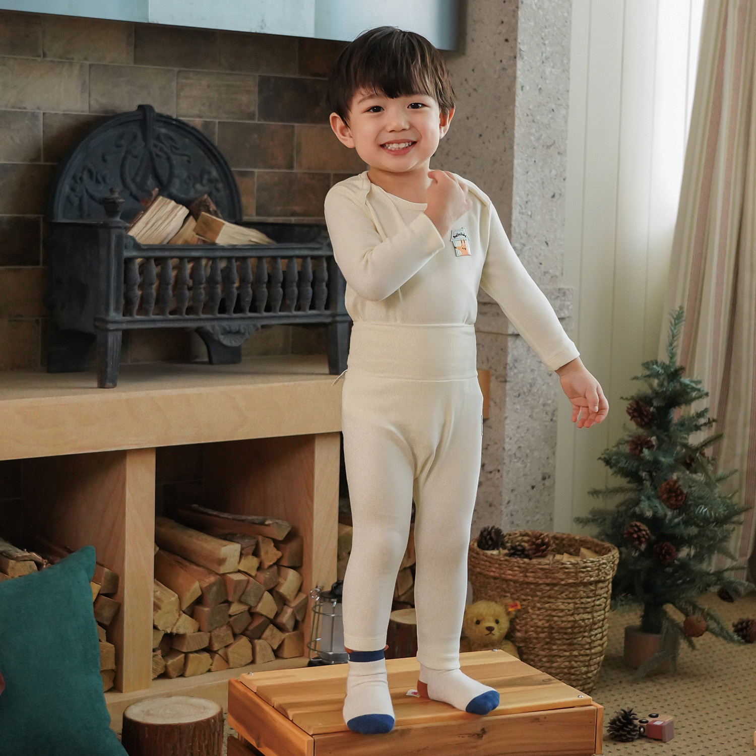 Bamboo Fox Basic High Waist Long Sleeve Set(3M~3Y)