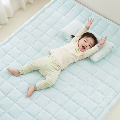 Bamboo Quilted Year-Round Pad_Sky Mint/B(L) (100x140cm)