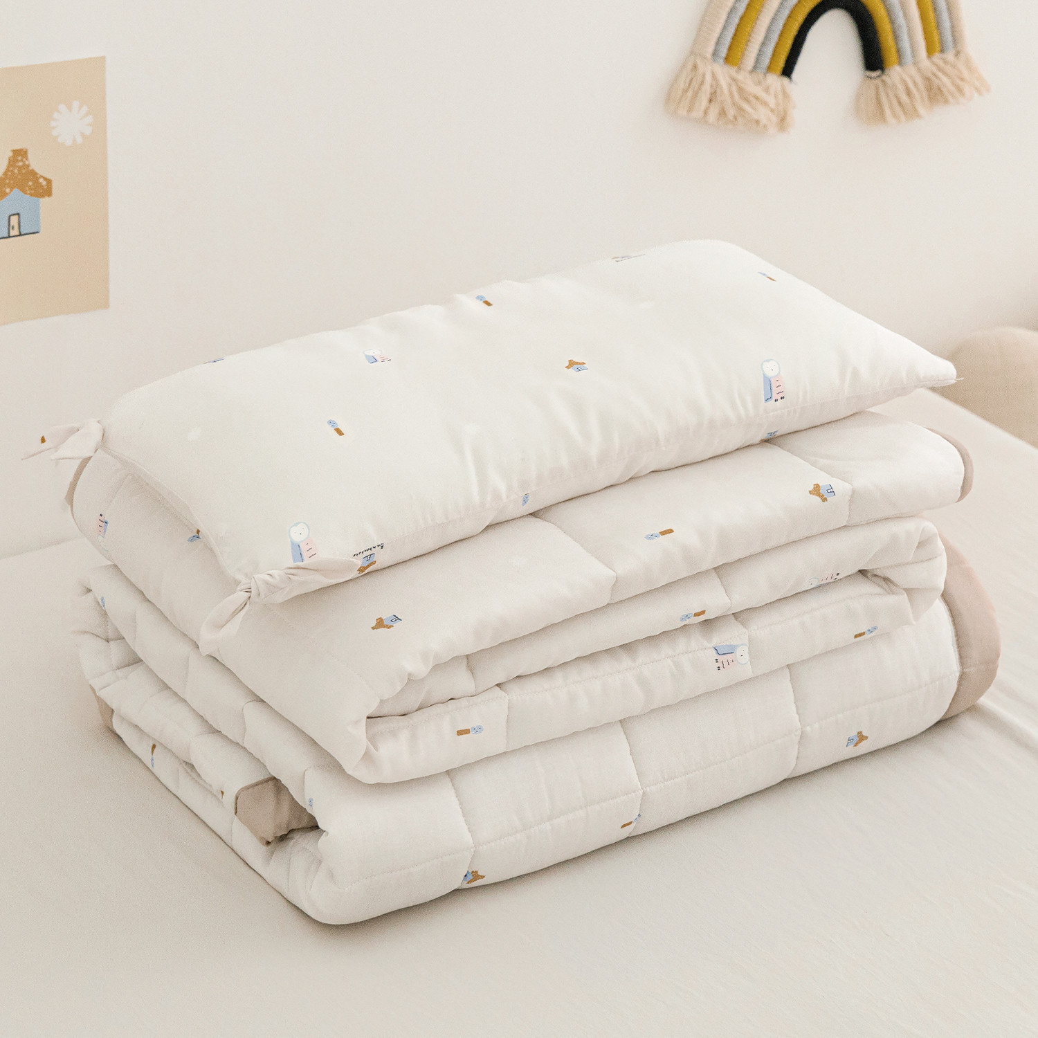 Cloud Modal Bedding Set_B(L) [Comforter+Pad+Pillow Cover]