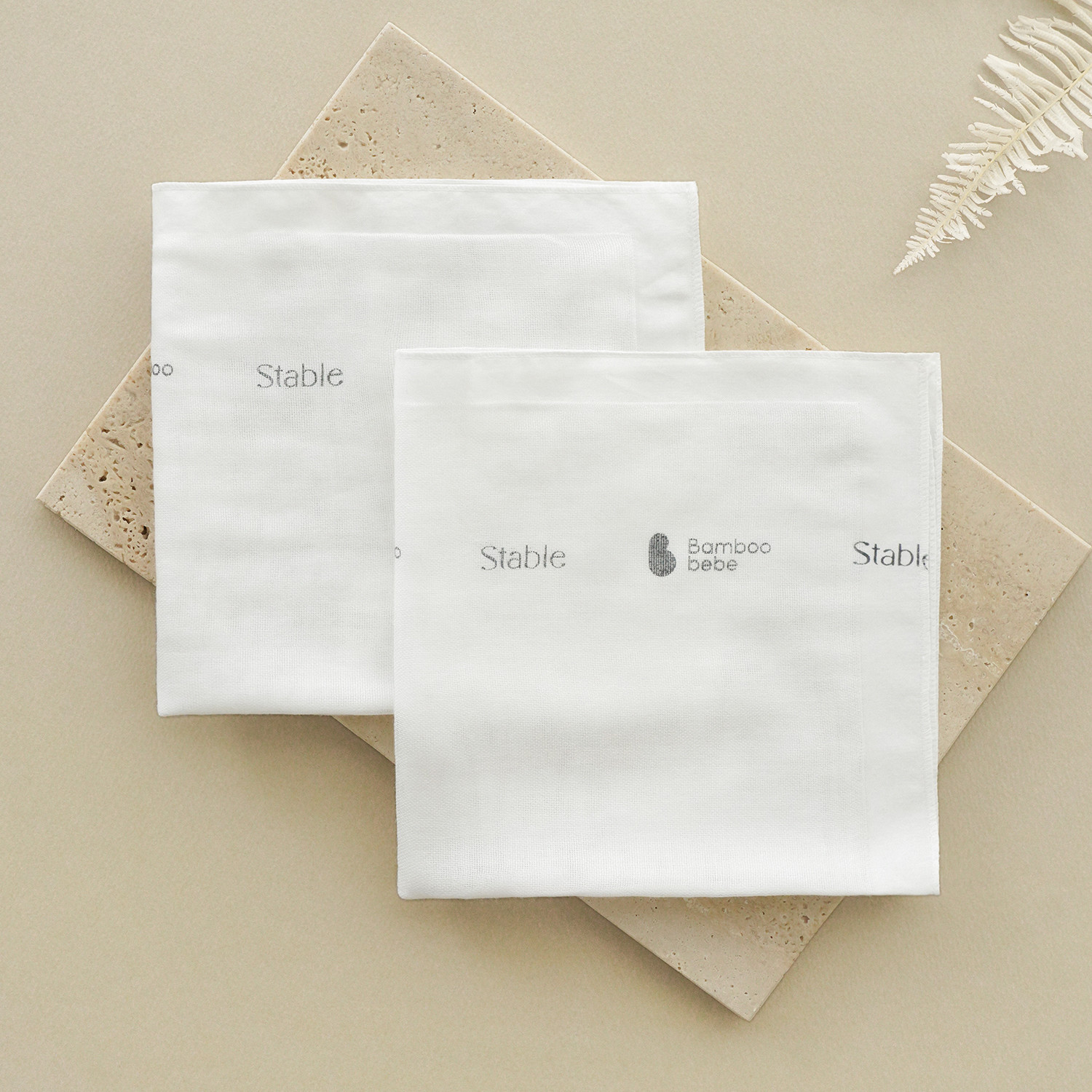 Bamboo Stable Gauze Handkerchief_Pure 6EA