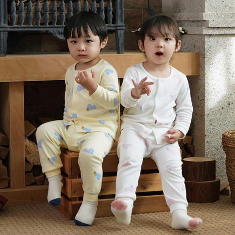 Bamboo Mountain Village Easy On&Off Long Sleeve Set(3M~3Y)