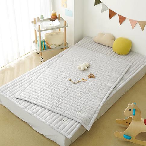 Bamboo Cozy Sleep Baby Reversible Bed Pad_SS(Super Single) (120x210cm)