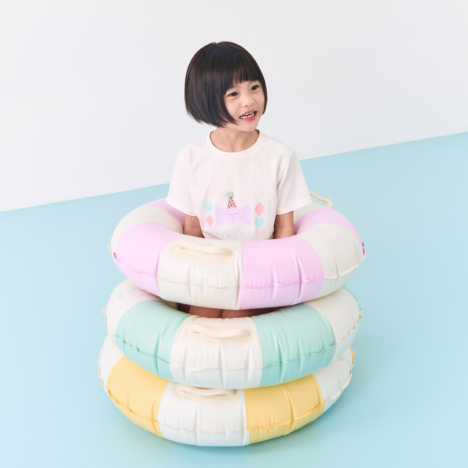 Circus Girls’ Short Sleeve Set_Pierrot (12M~6Y)