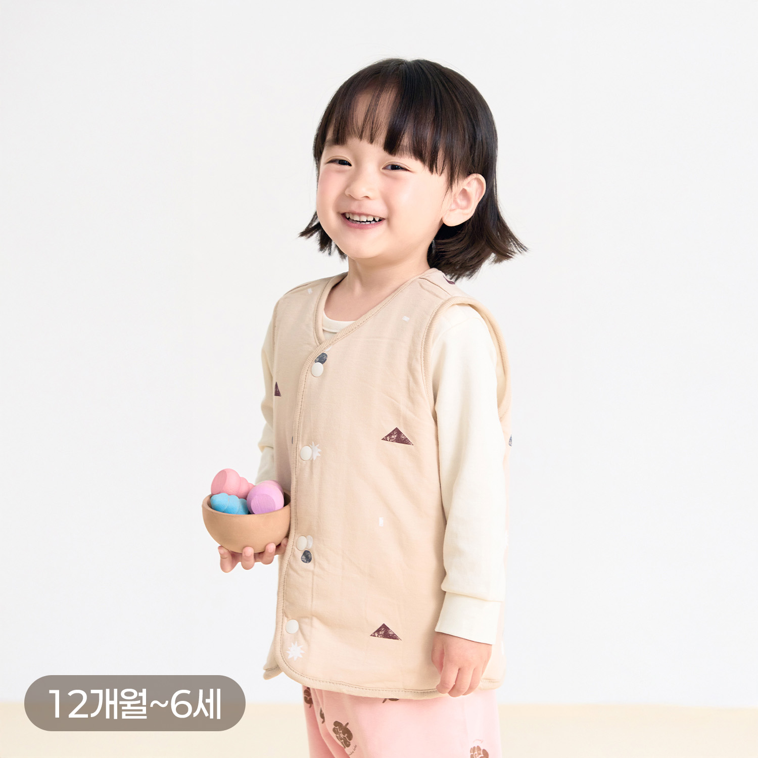Bamboo Mountain Village Cozy Vest(12M~6Y)
