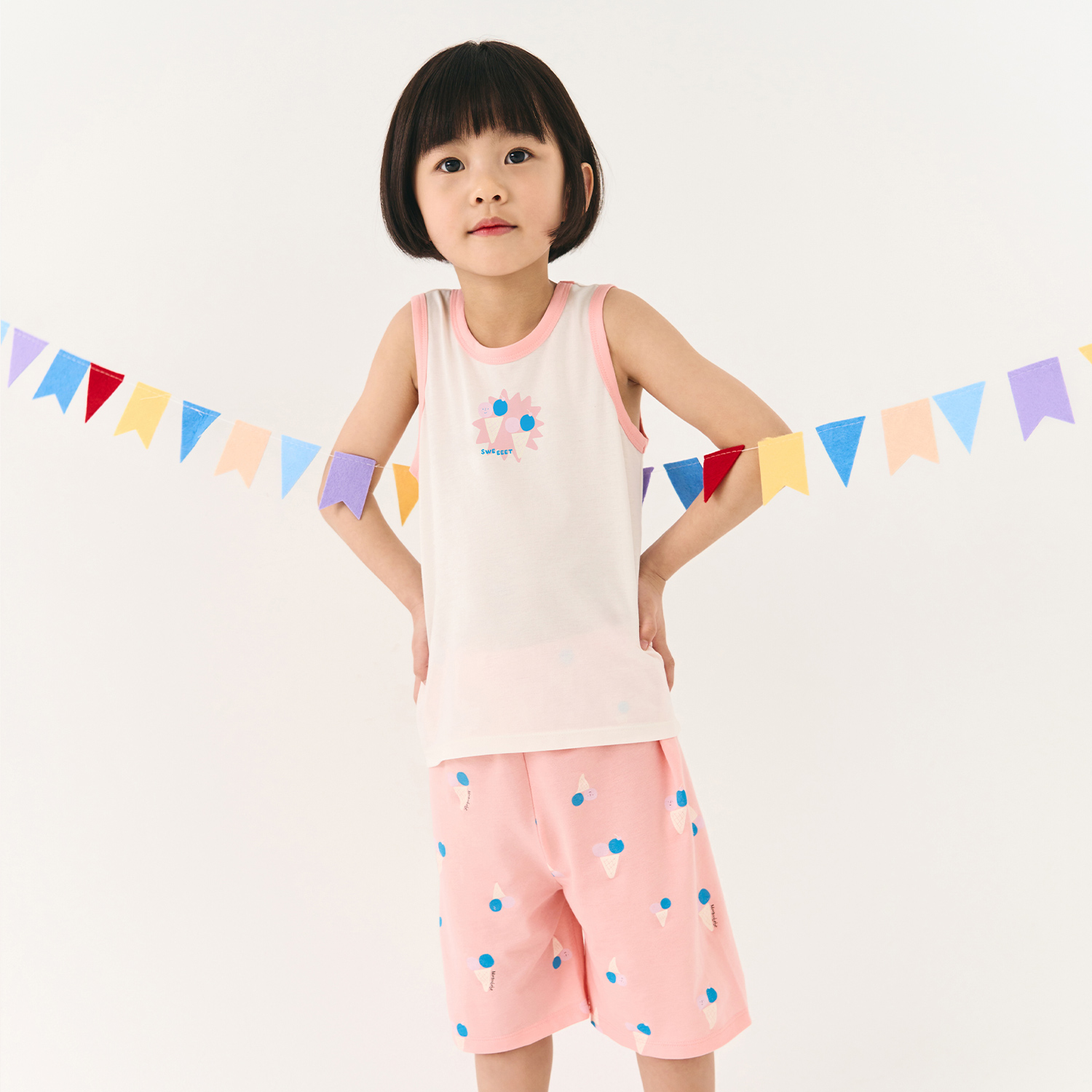 BambooKids BambooCool Circus Sleeveless Loungewear Set(3~8Y)