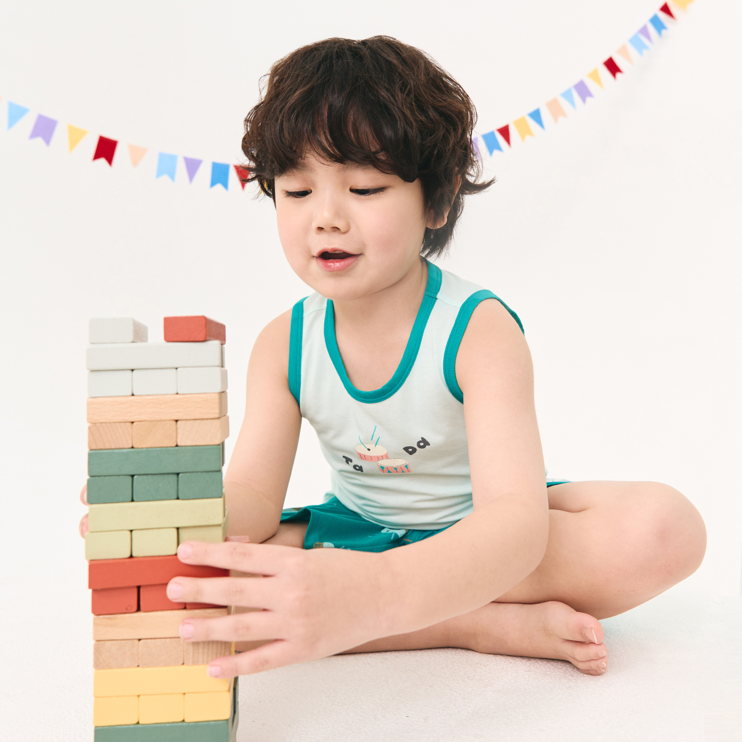 BambooKids BambooCool Circus Sleeveless Loungewear Set(3~8Y)