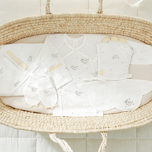 Bamboo Airy Baby Dragon Layette Gift Set_5 Pack