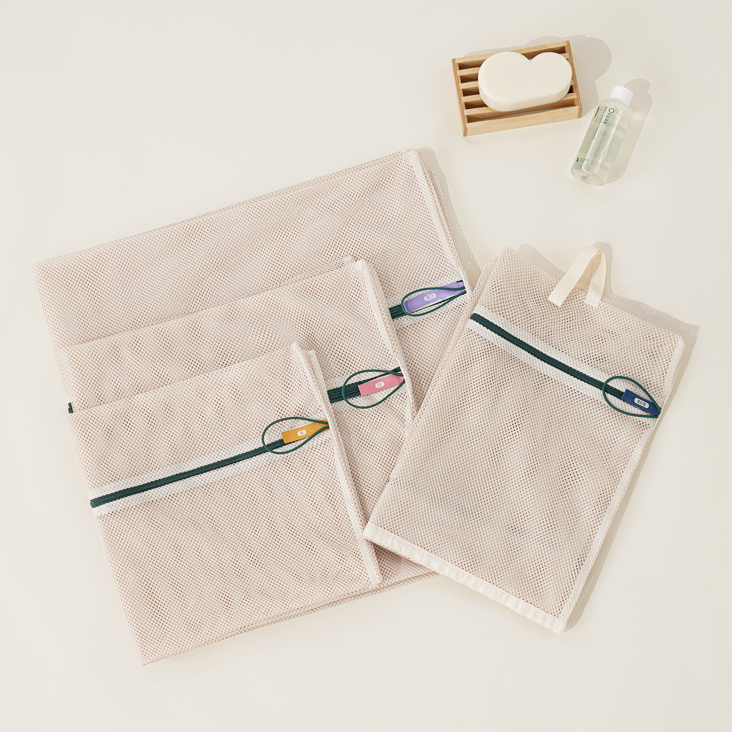 Pure Beige Non-Fluorescent Laundry Net(Multi-Use)