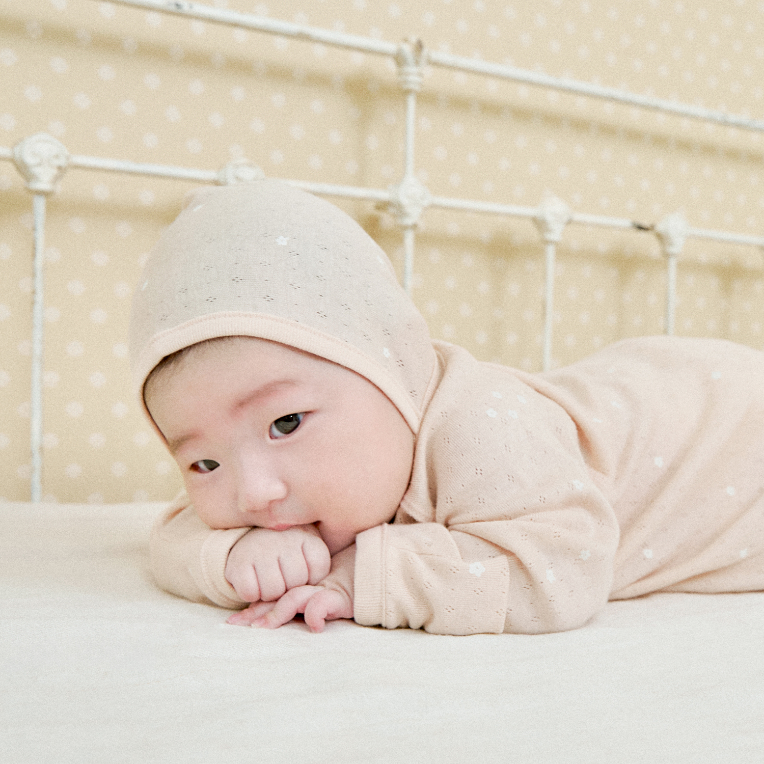 <font color=#3a7eba><b>[2개 이상 구매시 사은품 증정]</b></font></br>아기 꽃 아기모자