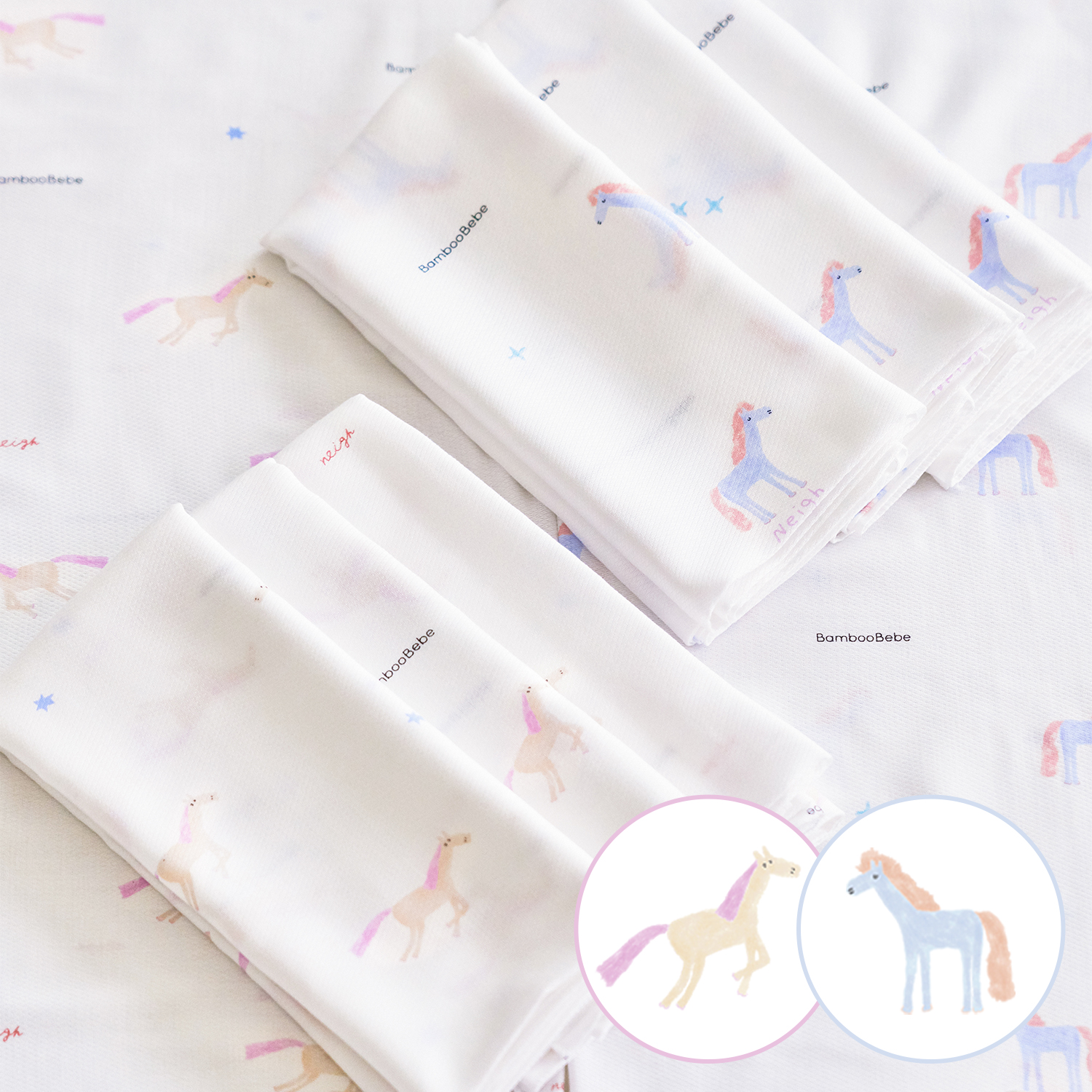 <font color=#3a7eba><b>[말띠 컬렉션]</b></font></br>시그니처 사각기저귀_꿈꾸는 말랑이 3장