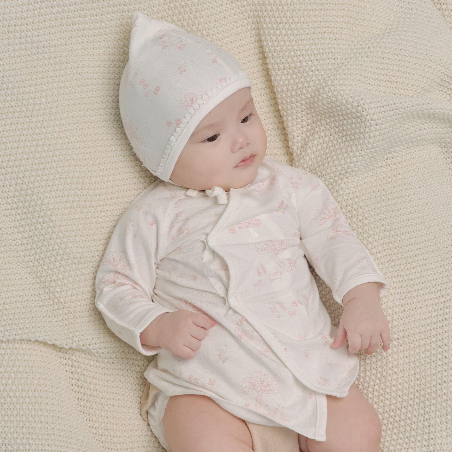 밤부 포레 배냇저고리