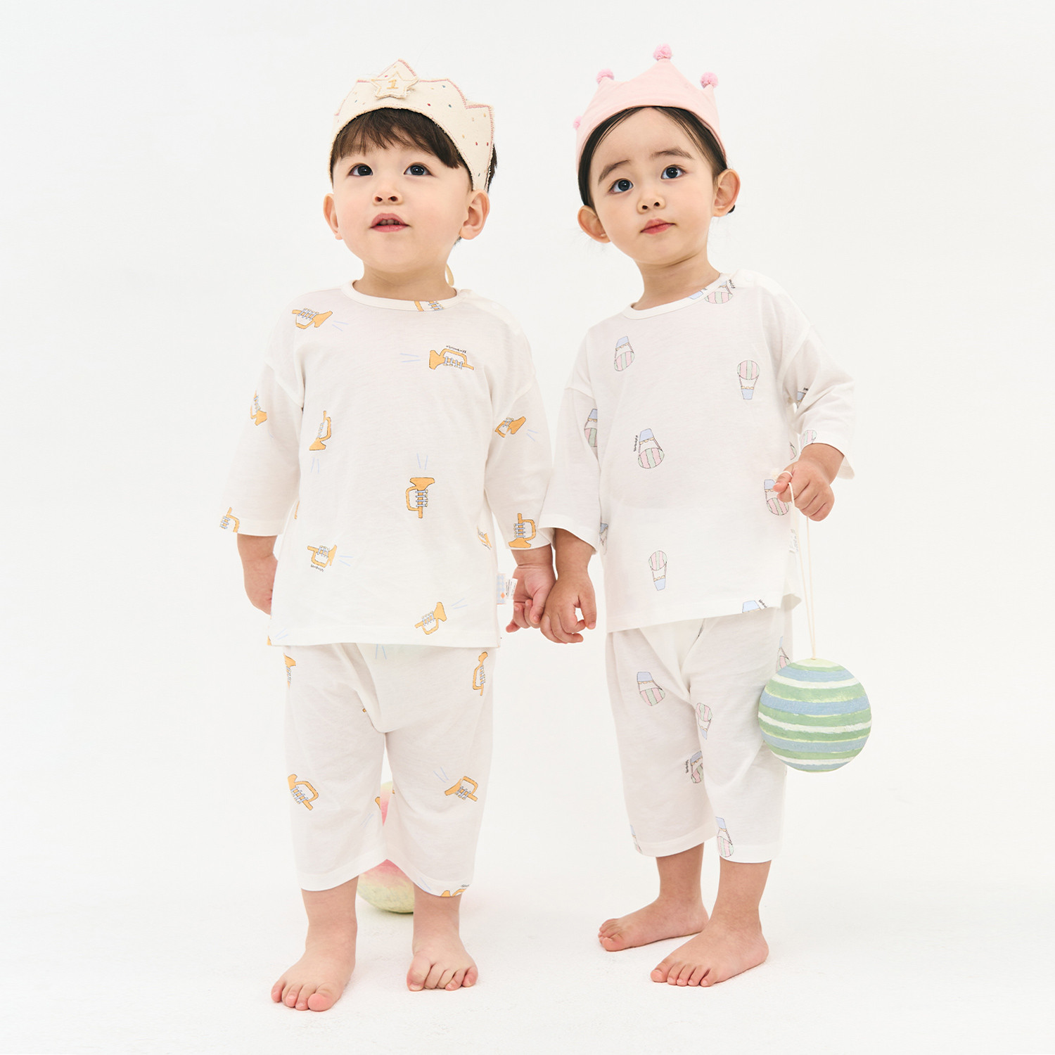 Airy Circus ¾ Sleeve Set(3M~3Y)