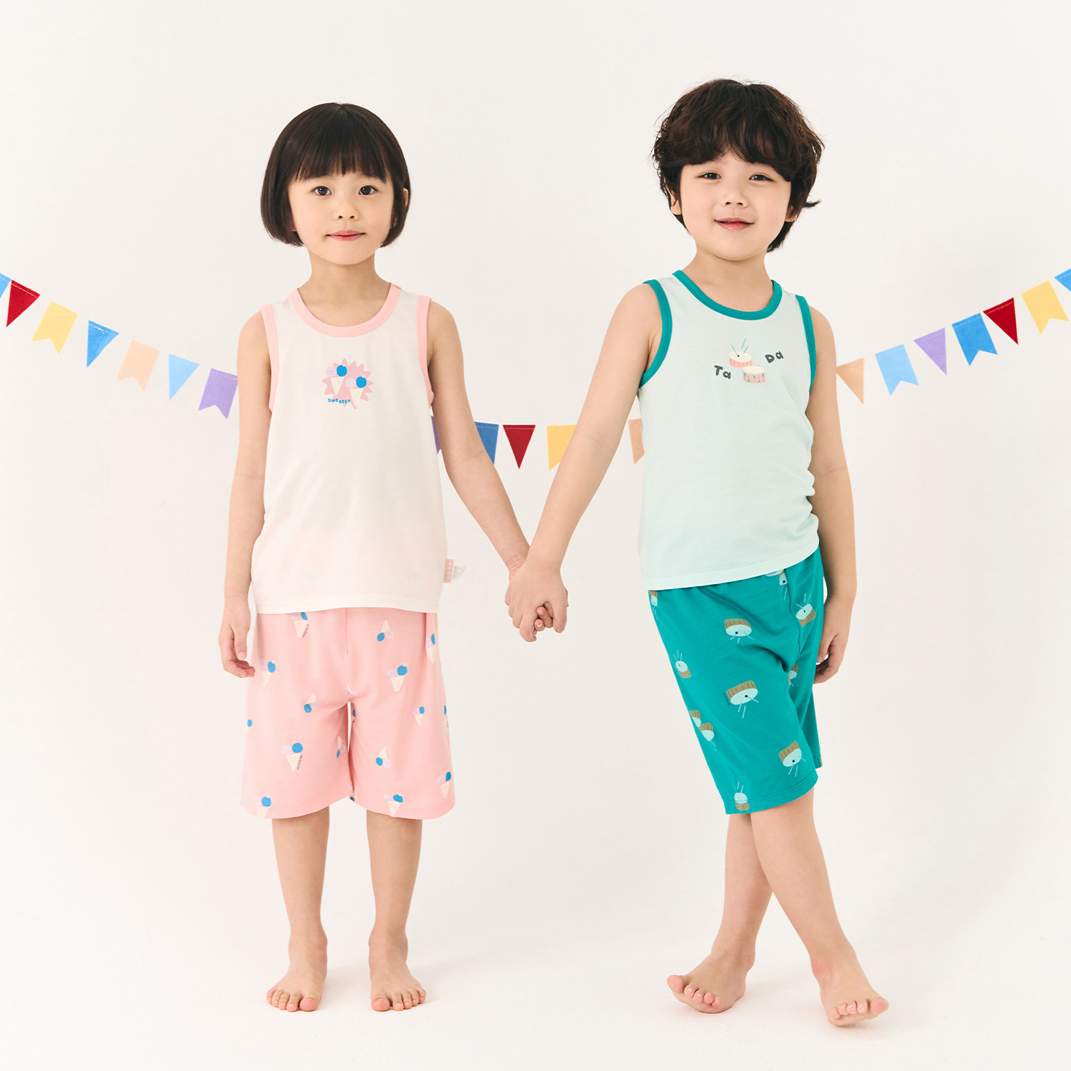 BambooKids BambooCool Circus Sleeveless Loungewear Set(3~8Y)