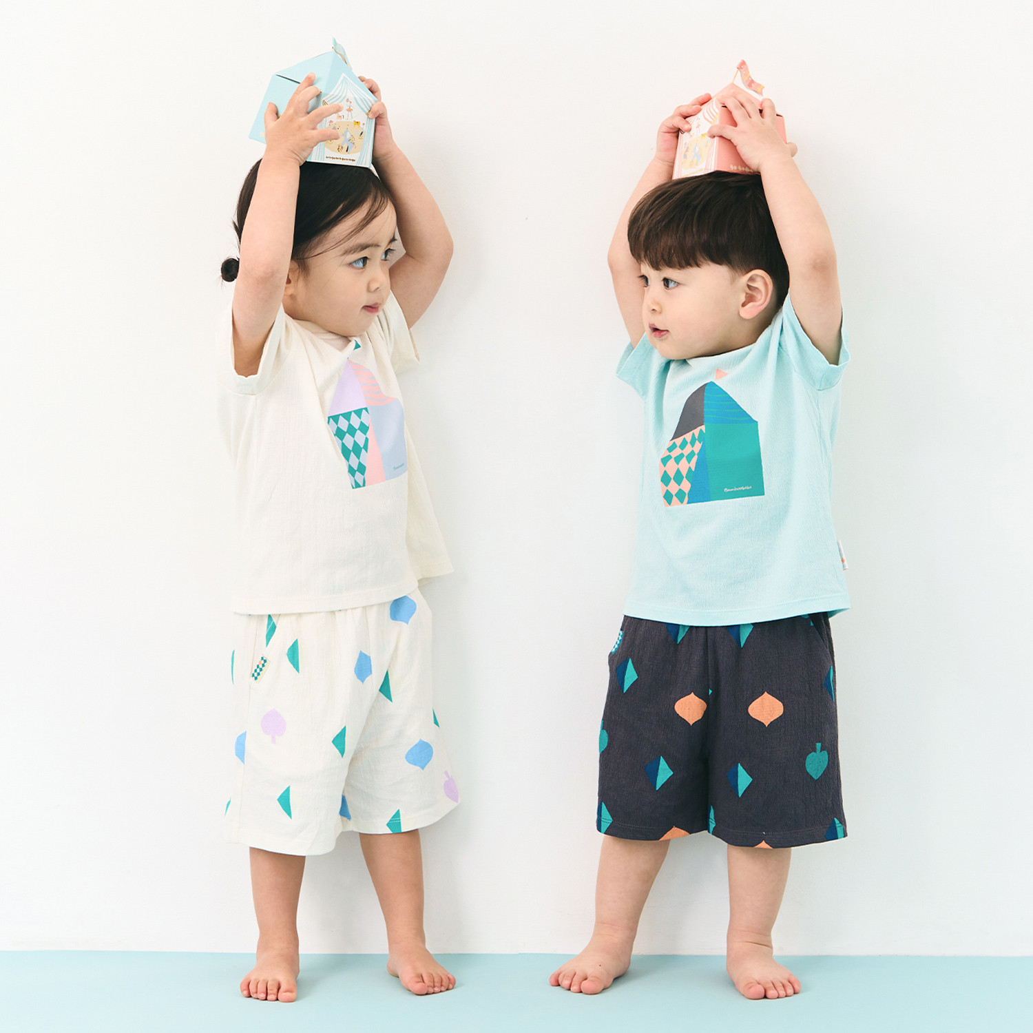 BambooWrinkle Circus Short Sleeve Set_Circus Tent(12M~8Y)