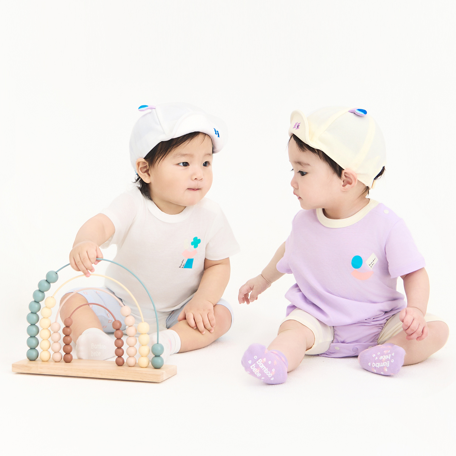 Bamboo Airy Circus Short Sleeve Baby Bodysuit