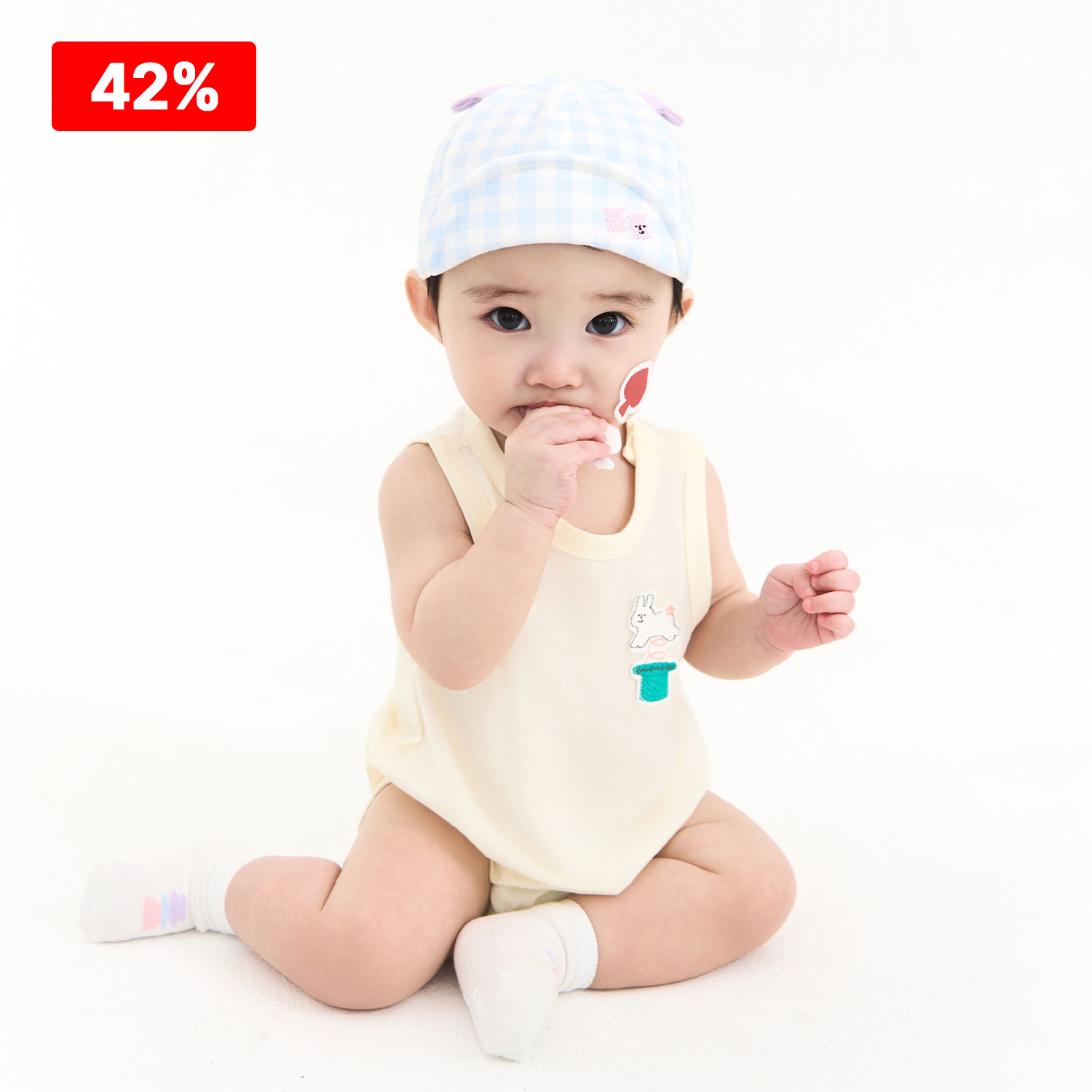 BambooCool Circus Sleeveless Baby Bodysuit