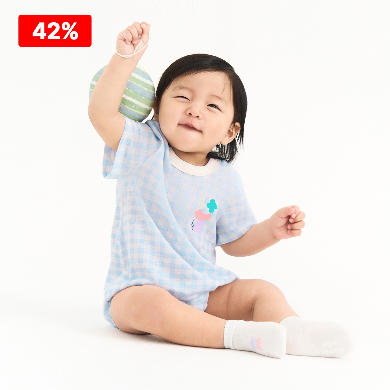 Bamboo Airy Circus Short Sleeve Baby Bodysuit