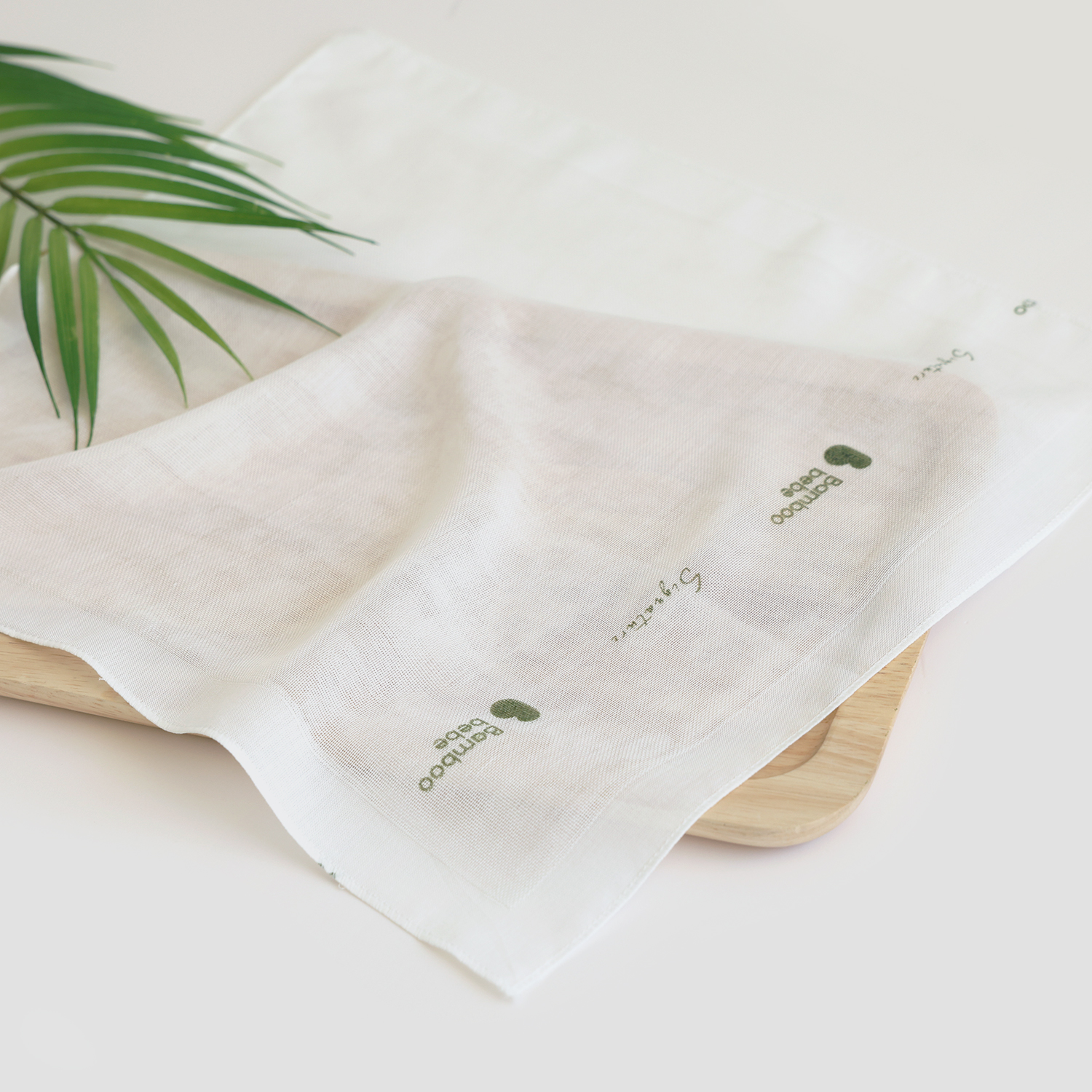 Bamboo Signature Baby Gauze Hankie(pure)_10pcs