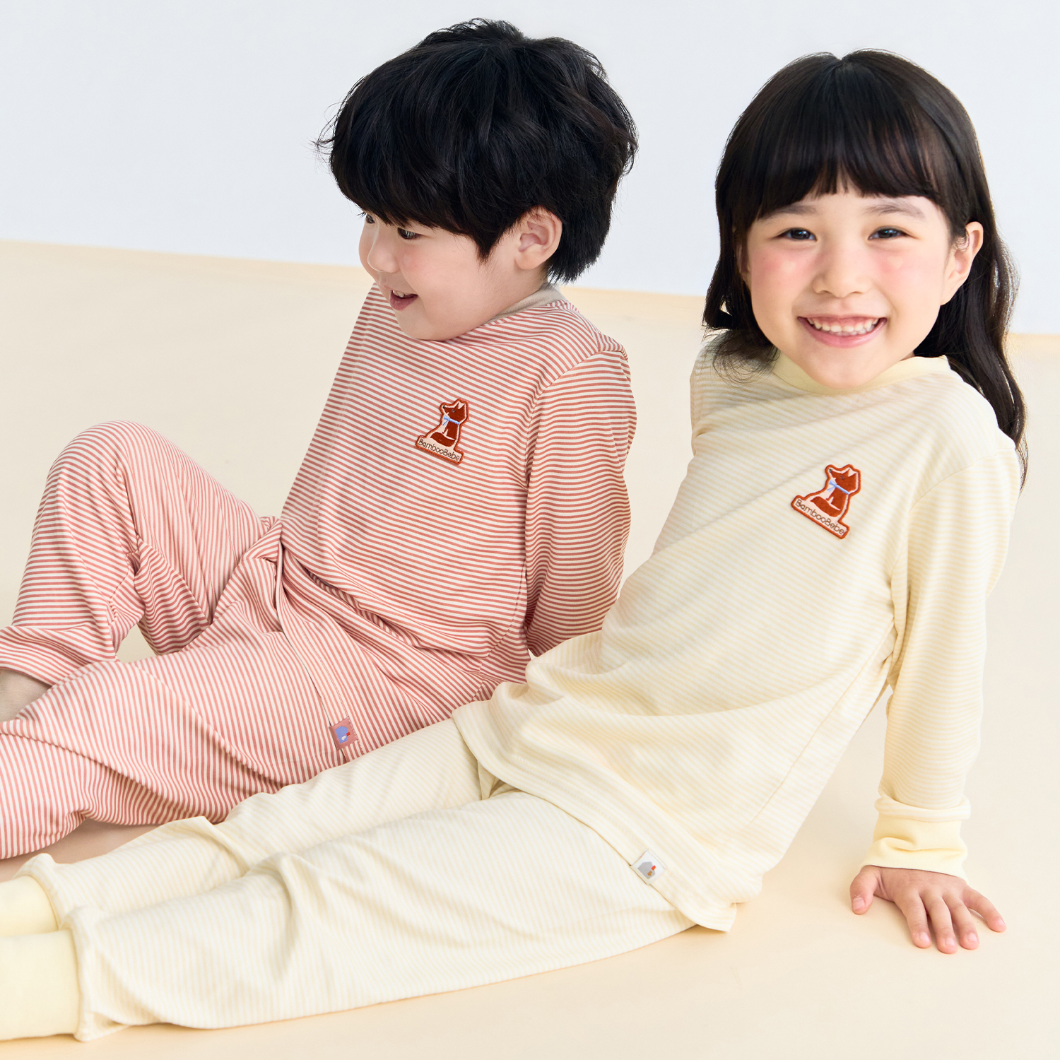 Bamboo Fox Striped Long Sleeve Set(3~8Y)