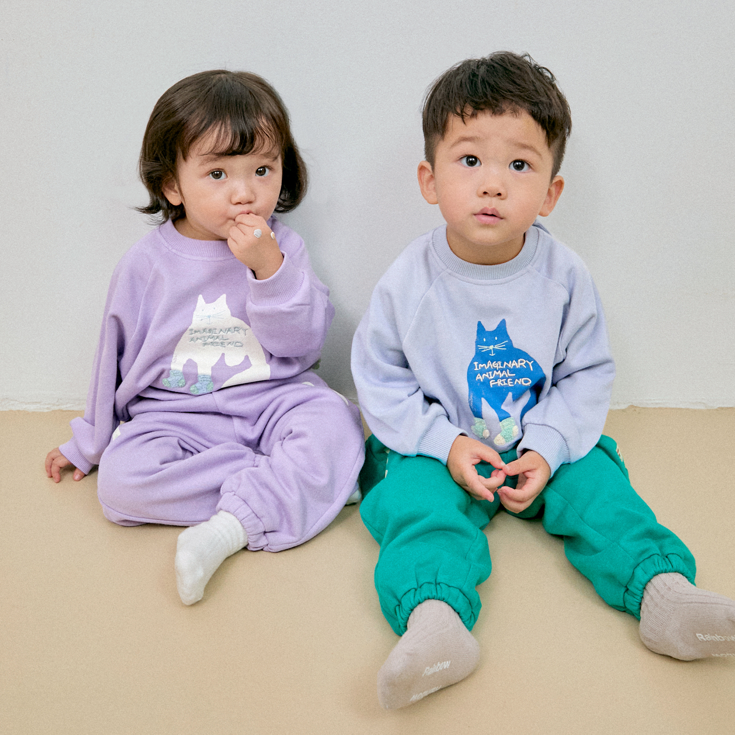 <font color=#3a7eba><b>[예약구매 9/8 순차출고]</b></font></br>판타주 루즈핏 나그랑 맨투맨 세트