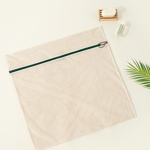 Pure Beige Non-Fluorescent Laundry Net(Square L)